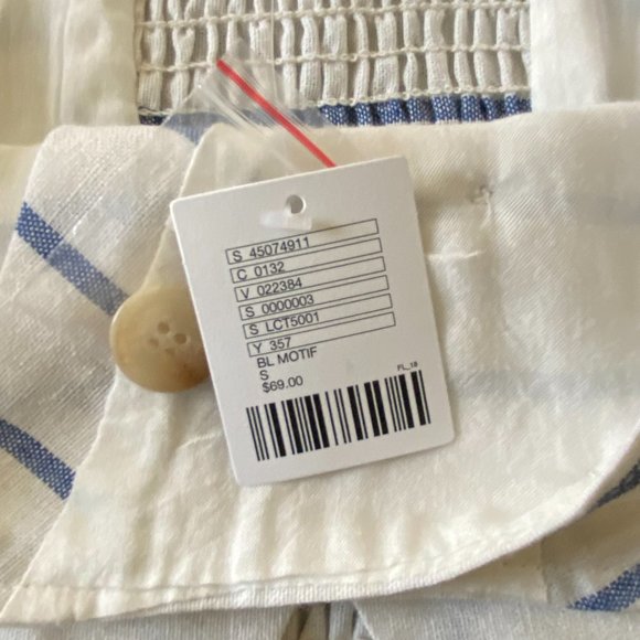 Urban Outfitters Lucca Linen Blend Crop Top S - Picture 7 of 7